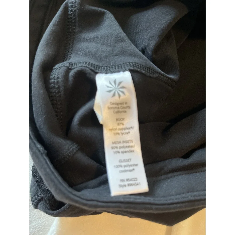Athleta Elation‎ 2 In 1 Skirt Cropped Leggings Workout Black Size Small